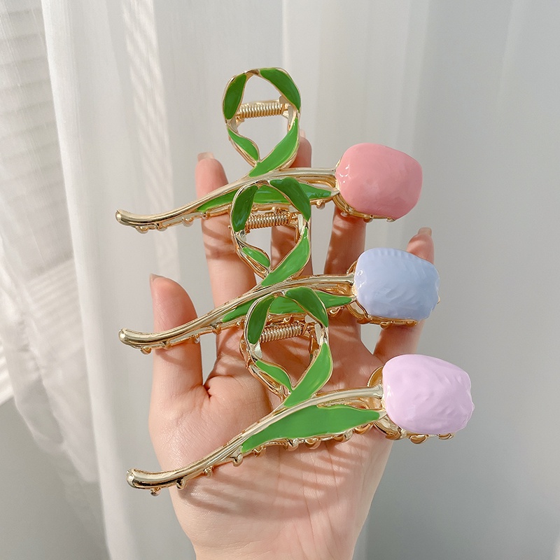 Kẹp Tóc Hình Hoa Tulip Thời Trang Cao Cấp Cho Nữ