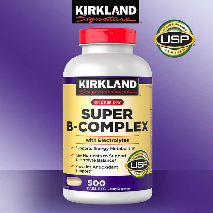 Kirkland Viên Uống Bổ Sung Vitamin B Tổng Hợp Super B-Complex 500 Viên DATE 5/2023