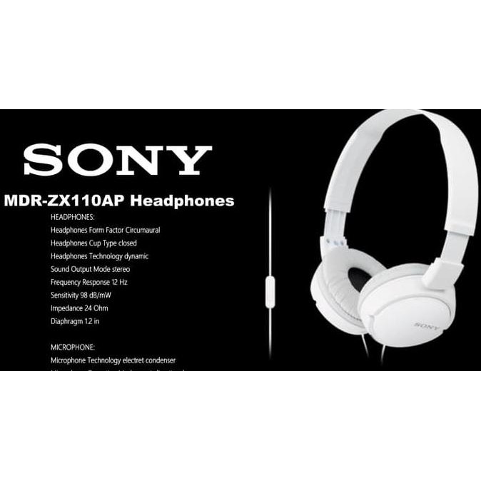 Tai Nghe Sony Mdr-Zx110Ap Chính Hãng Chính Hãng