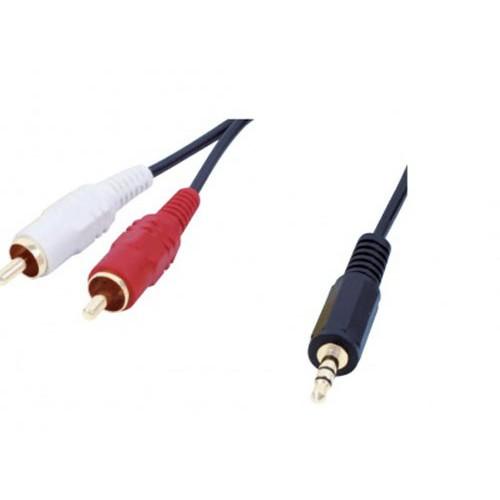 DÂY AV 3.5 RA 2 ĐẦU BÔNG SEN DÀI 1M5