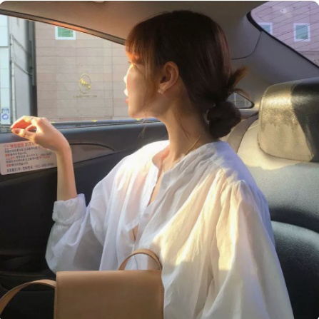 SUXI Áo Sơ Mi Tay Dài Dáng Rộng Màu Sắc Đơn Giản Thời Trang Xuân Hè Phong Cách Hàn Quốc Cho Nữ