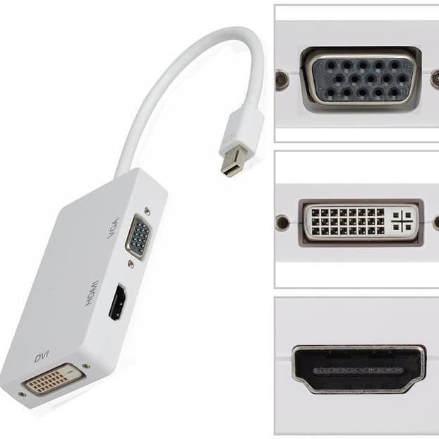 Đầu Chuyển Đổi Mini Displayport Dp Sang Vga Hdmi Dvi 24 + 5 - Mini Sang 3 Trong 1 2003