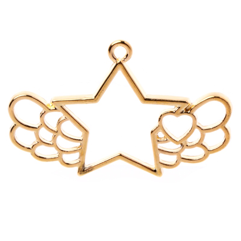 Sa Mặt Dây Chuyền 12 Kiểu Khung Kim Loại Làm Trang Sức Thủ Công