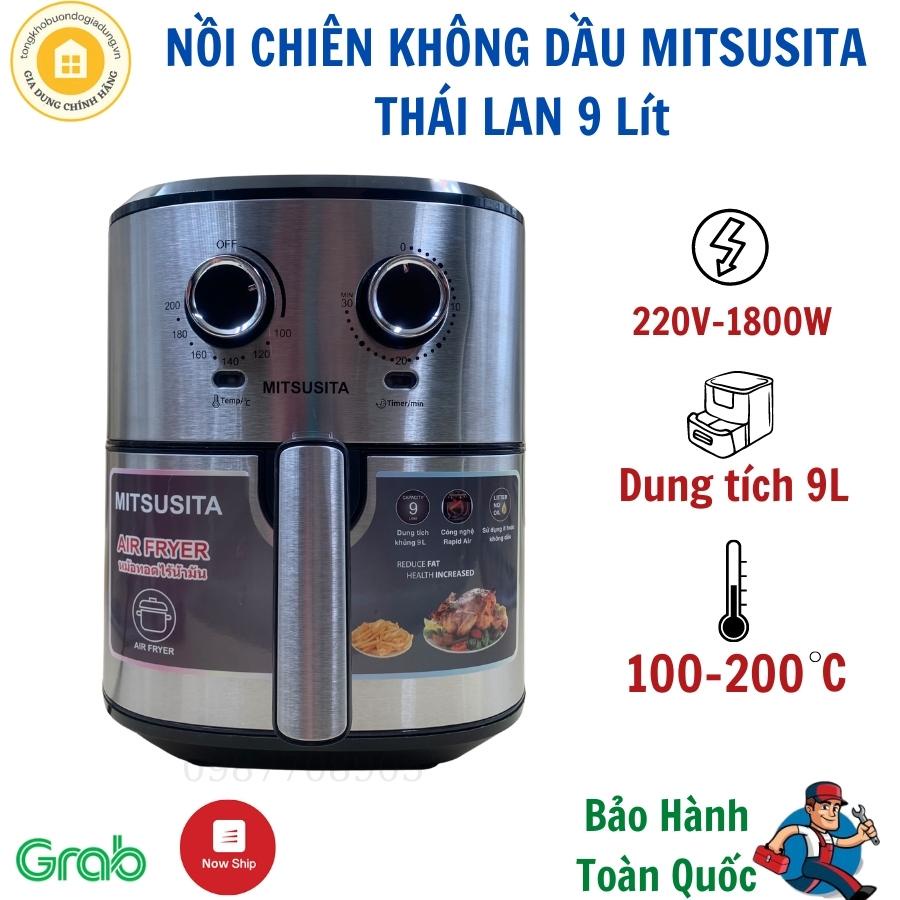 [Mã ELHADEV giảm 4% đơn 300K] Nồi chiên không dầu chính hãng ThaiLand - AQUA HQ 279 9 lít chính hãng cao cấp