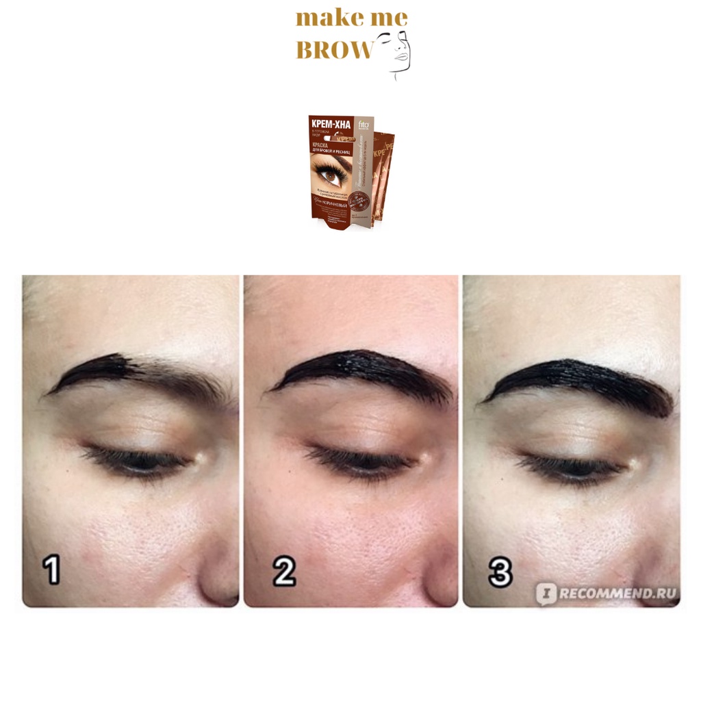 NÂU ĐEN - Kem nhuộm lông mày lông mi FITO 100% thảo dược Nga lá móng Henna 4ml (dạng gói 8 lần dùng) - makemeBrow | BigBuy360 - bigbuy360.vn