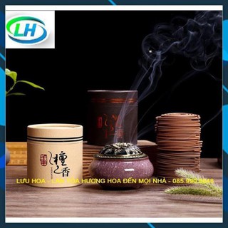 Nhang trầm hương [HƯƠNG TRẦM THÁI], nhang cao cấp 50 đĩa thời gian cháy 4 giờ đựng trong hộp giấy kín - Hương thơm ngát