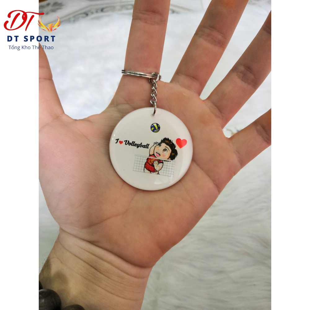 Móc khóa bóng chuyền giá rẻ Hiwing siêu đẹp ⚡ Free Ship ⚡ dùng tặng lưu niệm hình tim, tròn, vuông - hàng cao cấp