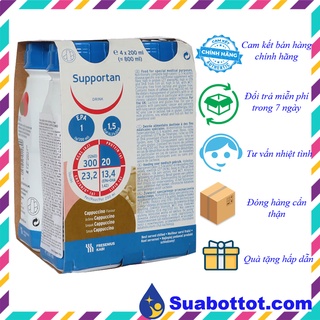 Sữa Supportan Drink Vị Cappuccino (Vỉ 4 chai x 200ml)