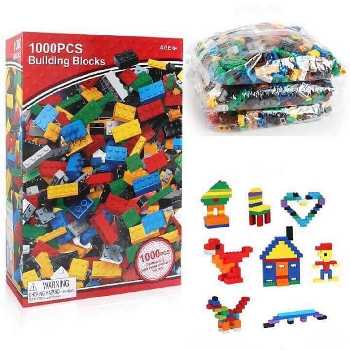 BỘ ĐỒ CHƠI LẮP GHÉP LEGO 1000 CHI TIẾT-Giúp trẻ phát triển trí não