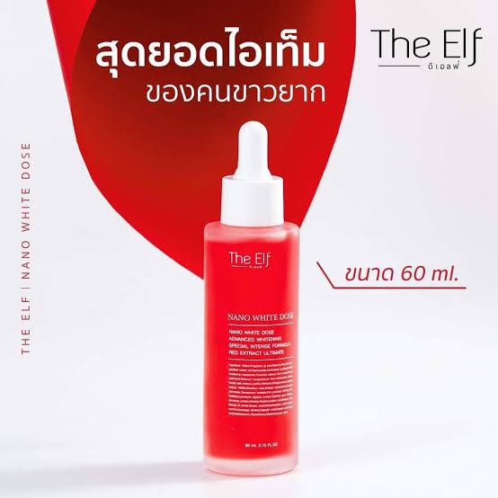 [ Mẫu mới] Serum truyền trắng mờ thâm sẹo The Elf Nano white dose Thái Land