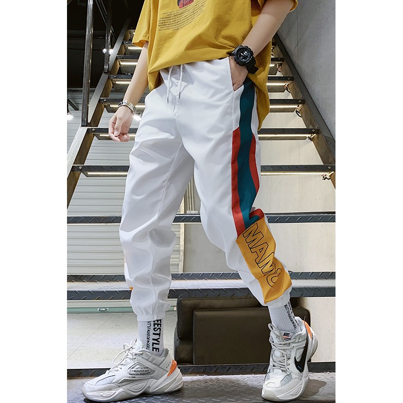 Quần Dài Hip Hop Phong Cách Thời Trang Hong Kong Size M-2Xl Cho Nam