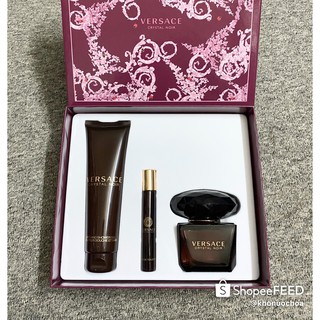 💥 Gift set nước hoa nữ Crystal Noir - Versace