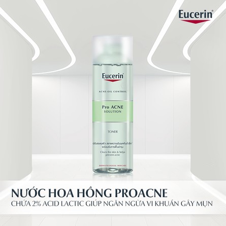 Toner Eucerin ⚜️CHÍNH HÃNG⚜️ Nước Hoa Hồng Eucerin Pro Acne Solution cho da dầu mụn 200ml | BigBuy360 - bigbuy360.vn