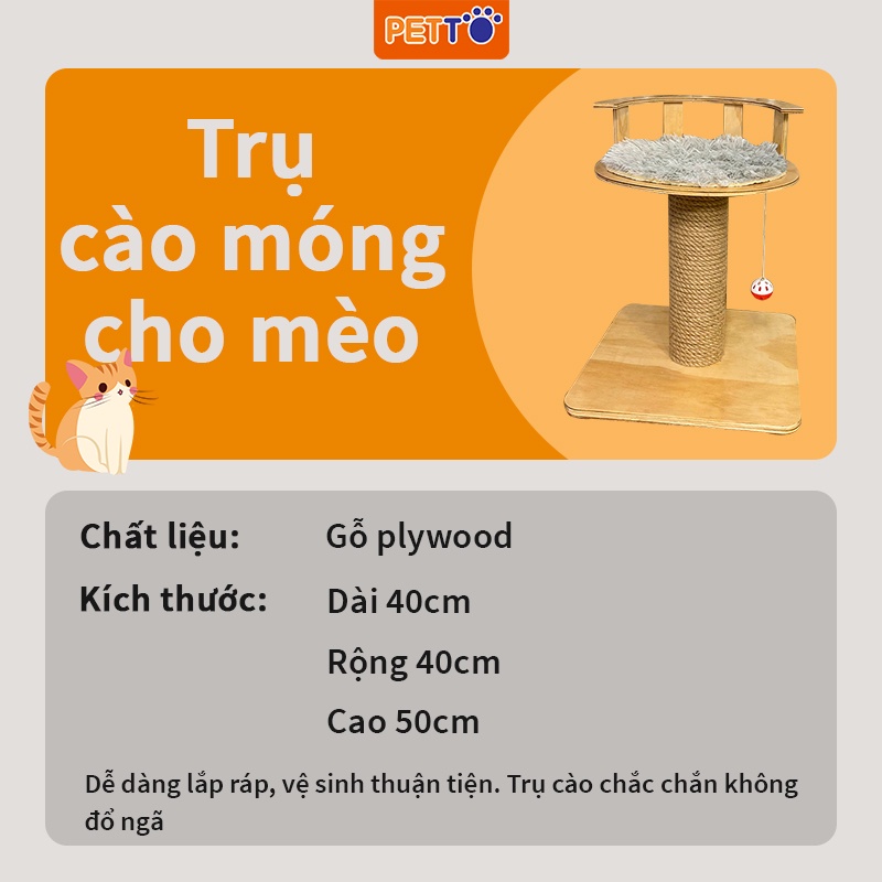 [Mã PET50K giảm Giảm 10% - Tối đa 50K đơn từ 250K] Trụ Cào Móng Cho Mèo CT023