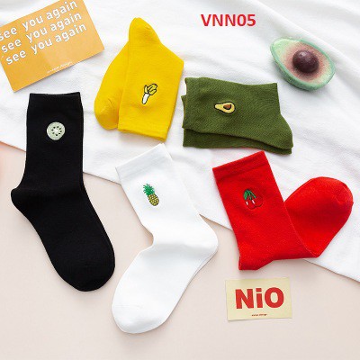[COMBO 5 ĐÔI]  Vớ nữ cổ ngắn Vintage, cổ nhún tất nữ phong cách hàn quốc xinh xắn sử dụng cả tuần