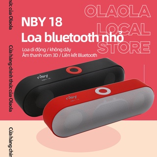 Loa Bluetooth di động NBY 18 Loa không dây mini Hỗ trợ âm thanh nổi 3D Âm thanh vòm hỗ trợ Thẻ TF Đài FM Loa siêu trầm Loa siêu trầm