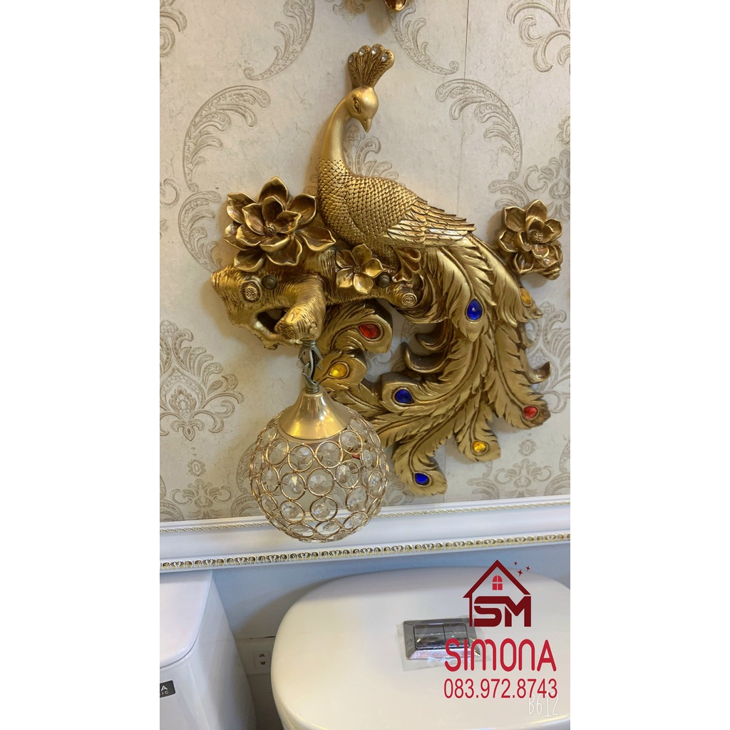 💕RẺ VÔ ĐỊCH💕 Đèn Tường Chim Công Tuyệt Đẹp