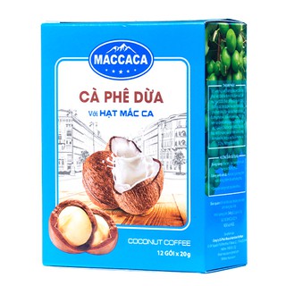 Maccaca - Cà phê Dừa với hạt Mắc Ca