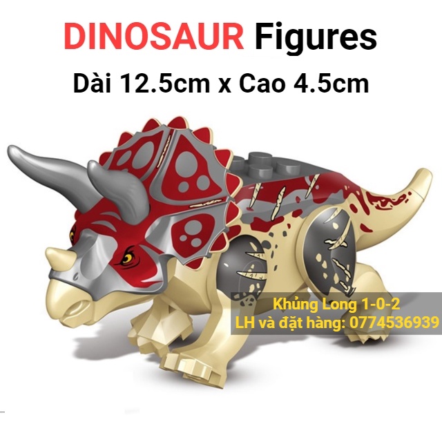 Đồ Chơi Khủng Long Nhiều Chủng Loài Hãng Lele Combo 20 con dài 12cm x cao 8cm