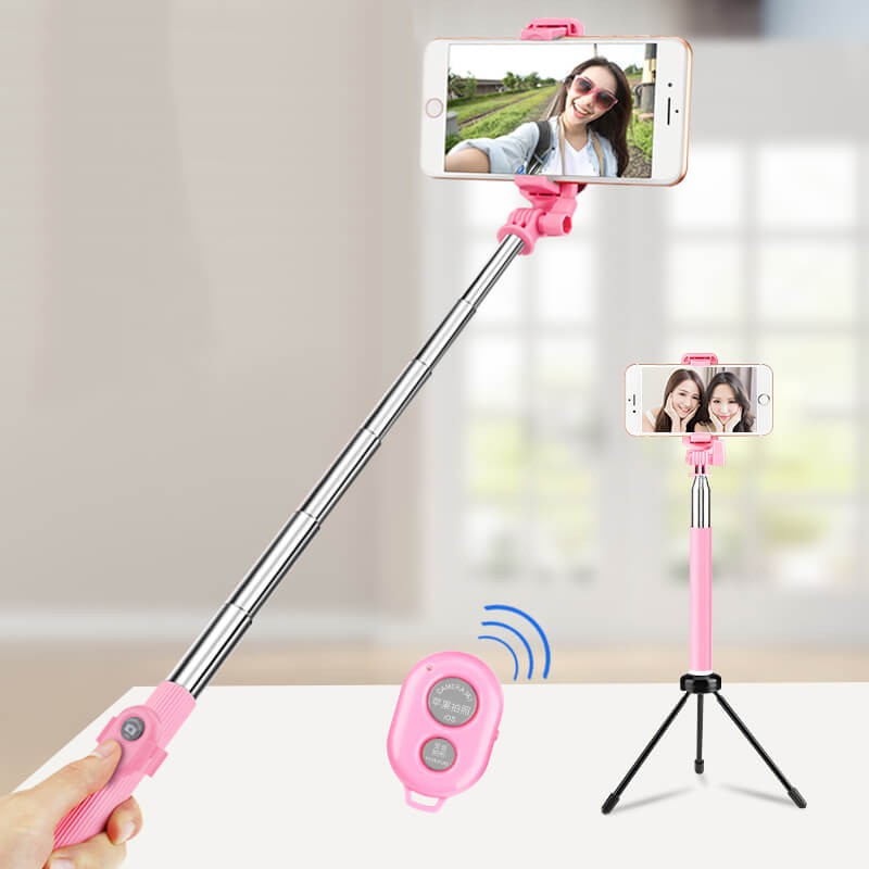 Gậy Tự Sướng Bluetooth Selfie Stick Tripod MẪU MỚI 2021 Gậy Tự Sướng Tripod 3 Chân Cho Iphone SamSung