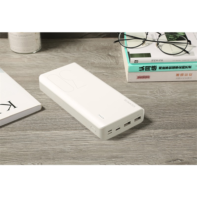 Pin Sạc dự phòng lõi Polymer Romoss Sense 8 dung lượng 30000mAh (Trắng) - Hãng phân phối chính thức