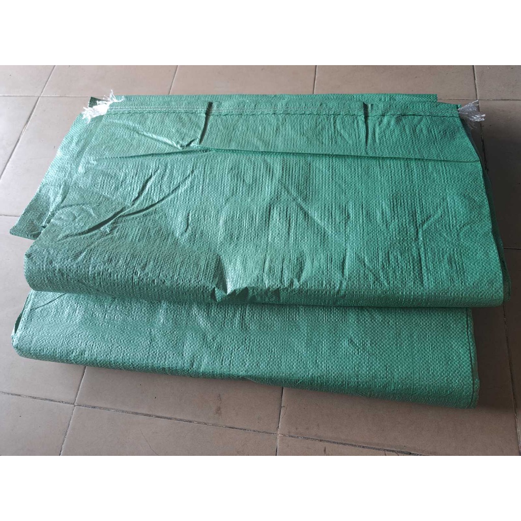 Bao tải xanh 60 x 110cm loại ép dày