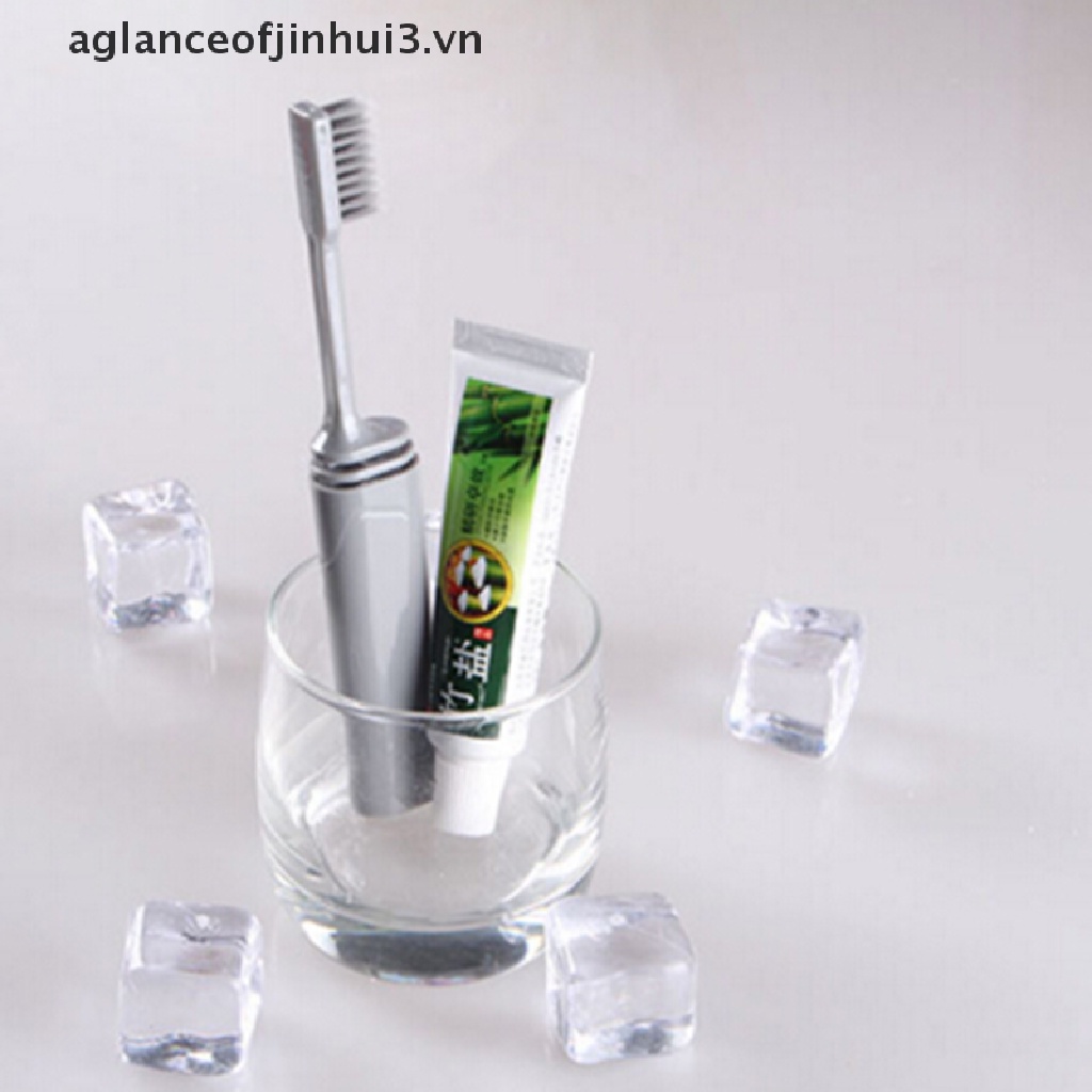 * * Afhvn * * Bàn Chải Đánh Răng Lông Mềm Gấp Gọn Cầm Tay Du Lịch.