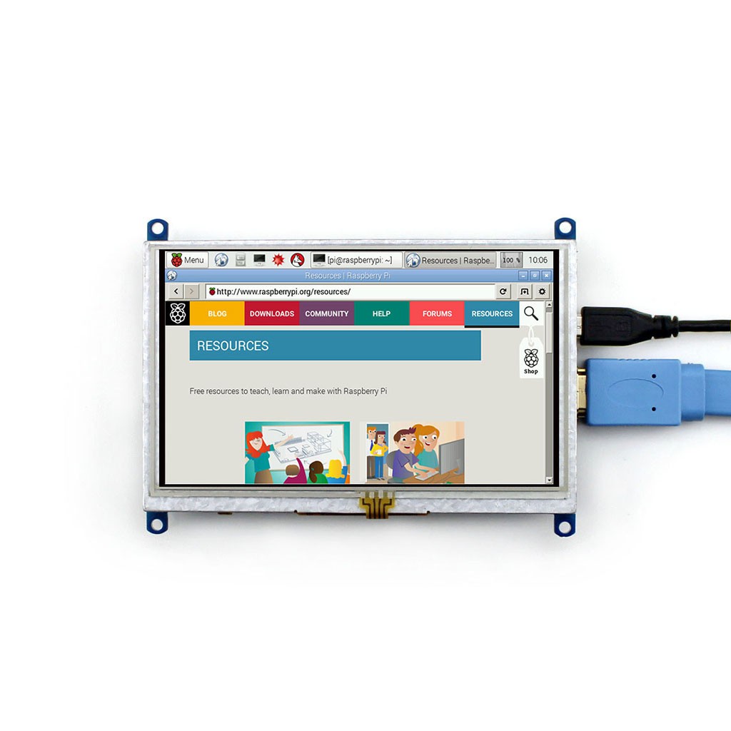 [Mã SKAMA07 giảm 8% đơn 250k]Màn hình HDMI 5 Inch, cảm ứng điện trở WaveShare (B) | BigBuy360 - bigbuy360.vn