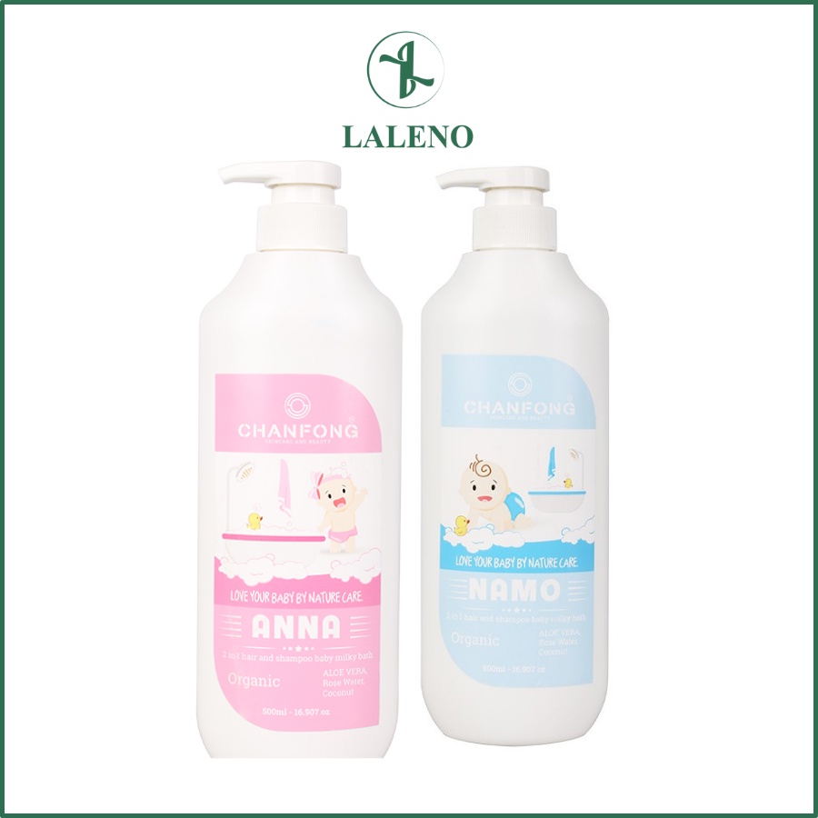 [CHUẨN THÁI] Sữa tắm gội hữu cơ Organic CHANFONG Namo và Anna Thái Lan cho bé 500ML