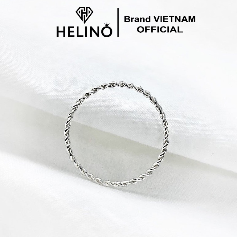 Nhẫn Bạc Xoắn Trơn Basic HELINO N05