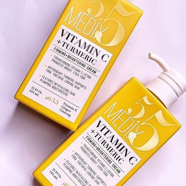 Kem dưỡng da body và mặt Medix 5.5 Vitamin C Cream Turmeric