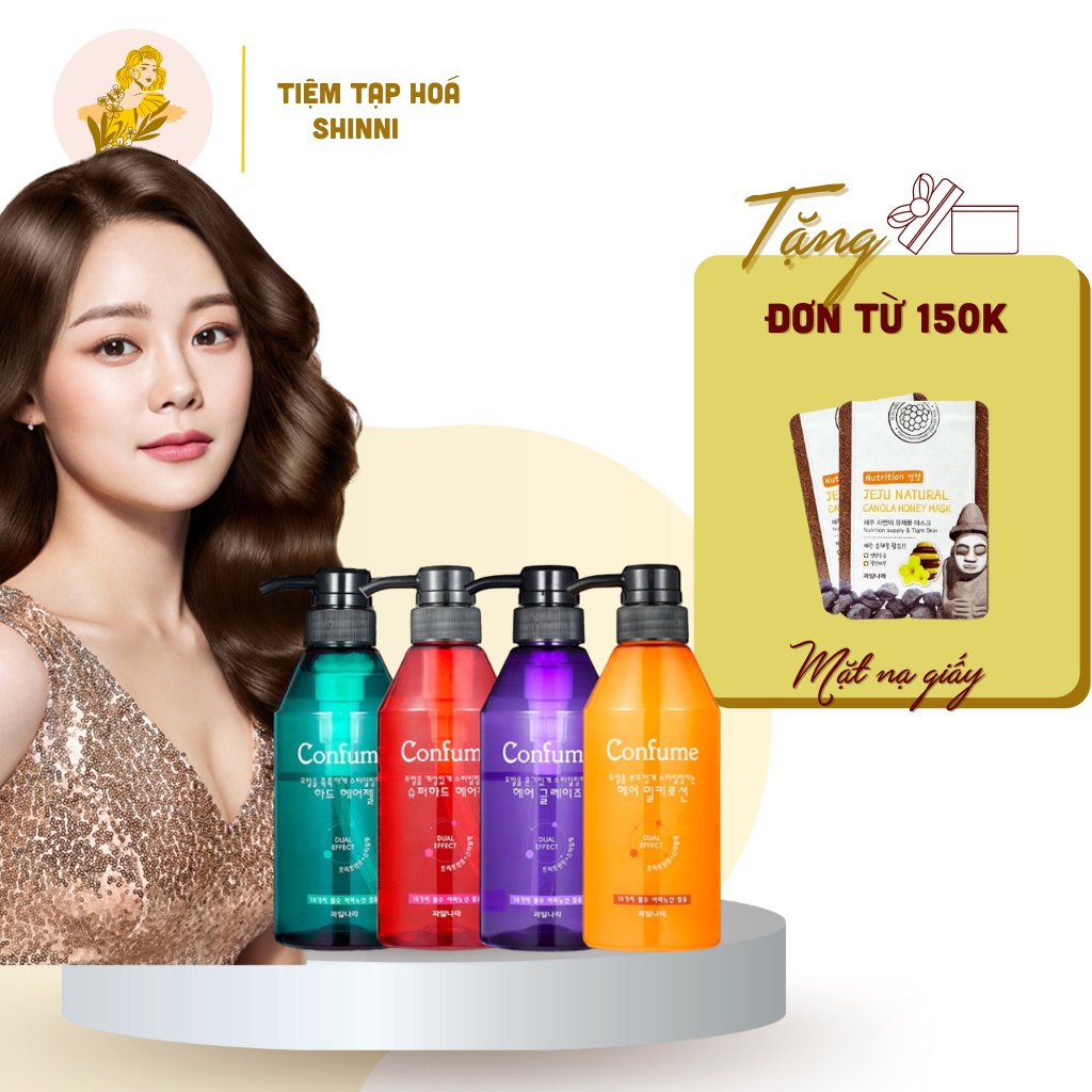 Gel Confume Hair Welcos giữ nếp tóc mềm tạo kiểu giúp giữ lọn cho tóc uốn, tóc xoăn chính hãng Hàn Quốc
