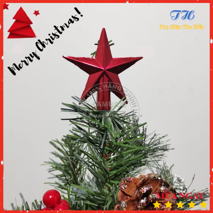 Cây thông noel mini để bàn kèm đèn led vàng không chớp 8m trang trí giáng sinh cho nhà cửa, phòng khách, phòng ngủ