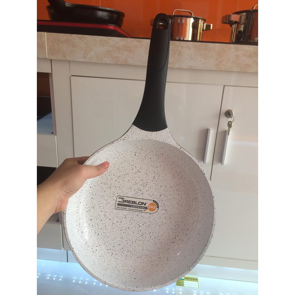 Chảo chống dính dùng cho bếp từ Rapido Tefal chính hãng, chảo đá đáy chấm size 24,28,26,30 cm