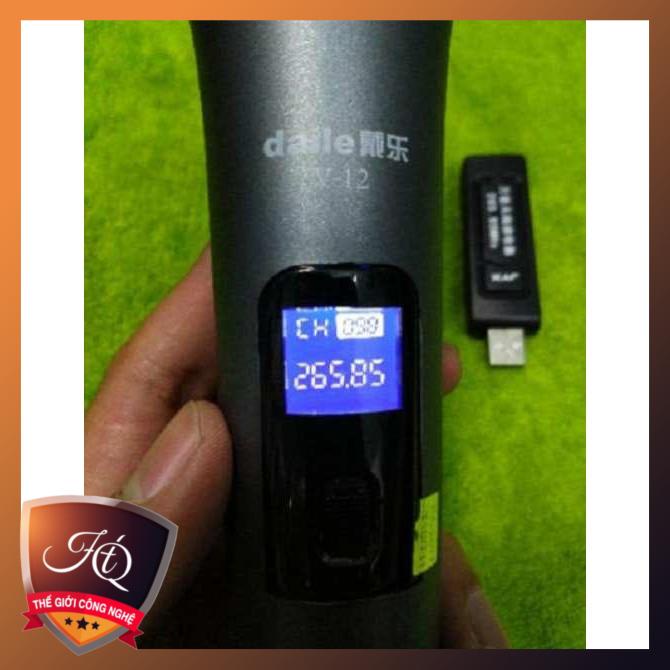 Mic Không Dây Daile V12 Dành Cho Loa Bluetooth - Loa Kéo Mini, Dàn Karaoke Ampli
