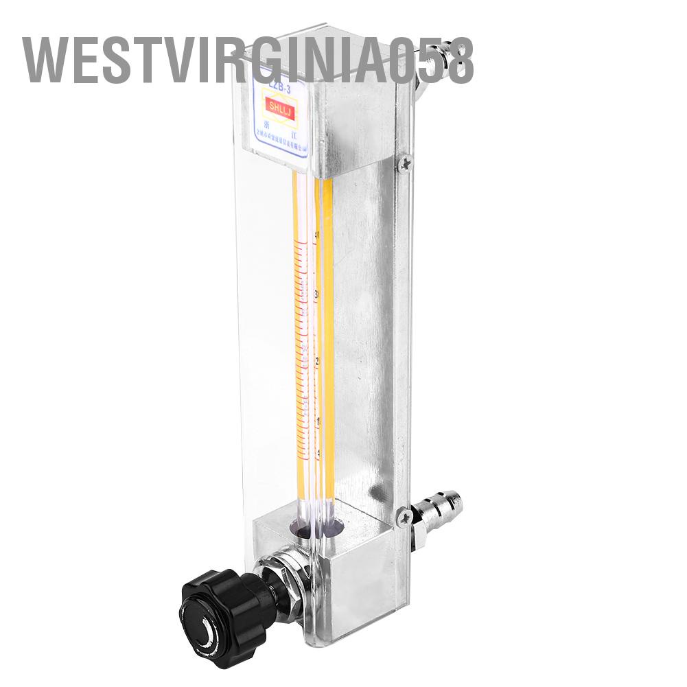 Westvirginia058 LZB-3 Glass Tube Liquid Flowmeter Water Flow Meter for Acid &amp; Alkaline