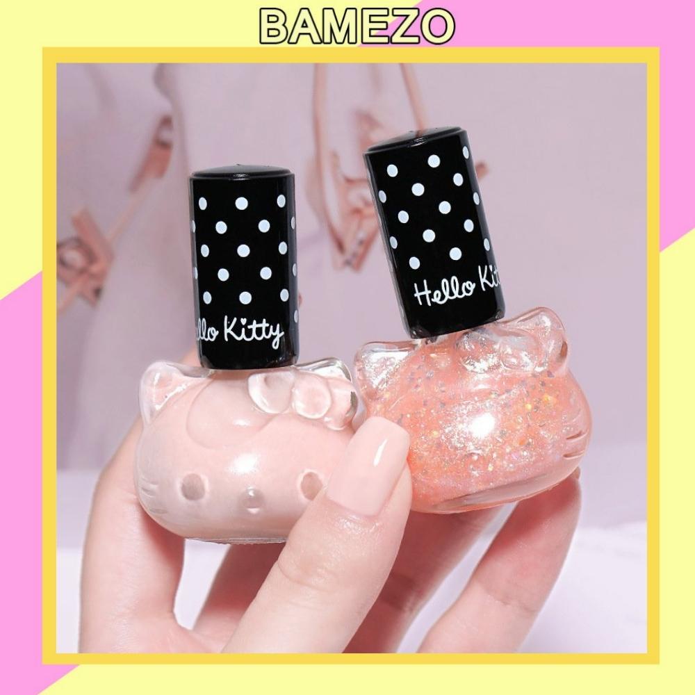 Sơn móng tay Bamezo sơn gel bóng hình hello kitty nhiều màu dễ thương SM13