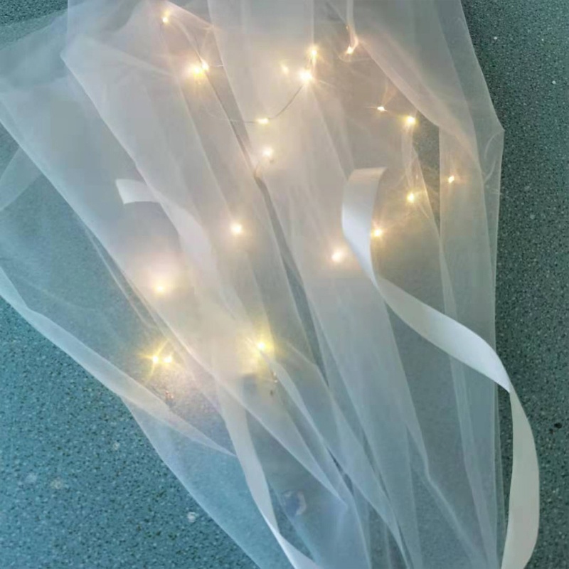 Mạng Che Mặt Có Đèn Dùng Hóa Trang Tiệc Cưới