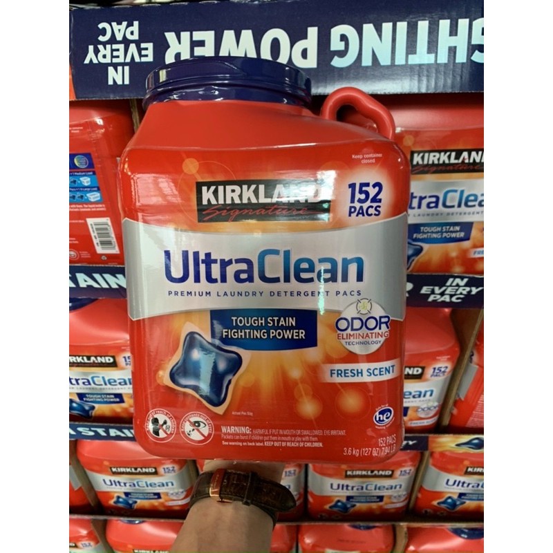 Viên giặt Kirkland Ultra Clean 3.6kg