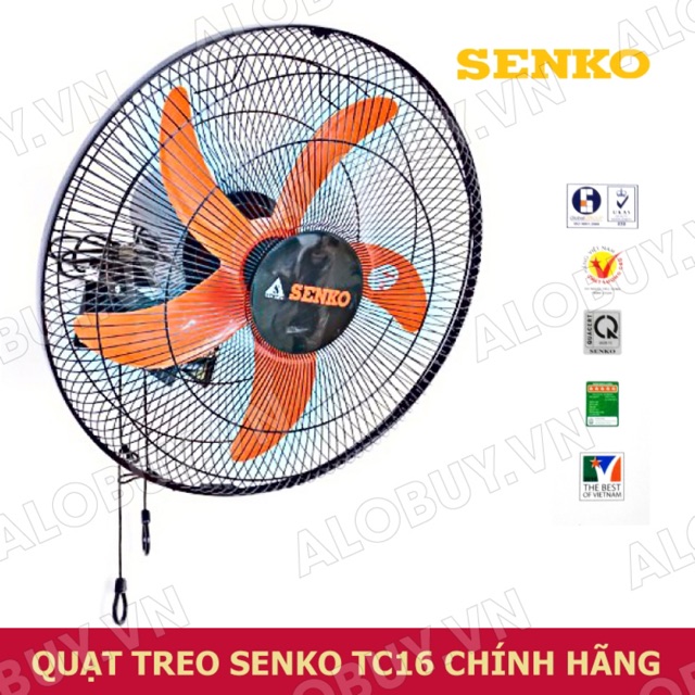 Quạt treo tường TC16 SENKO 2 dây đảo hướng