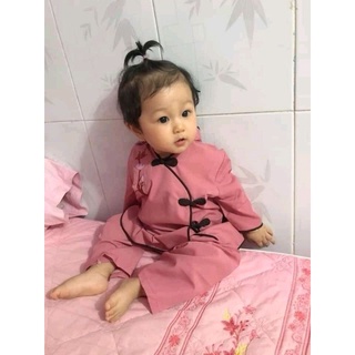 🧏‍♀️Đồ lam đi chùa cho bé #Mẫu cổ tàu cài xéo