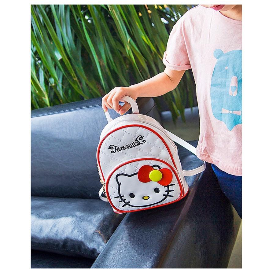 Ba Lô Đi Học Hình Hello Kitty Cho Bé