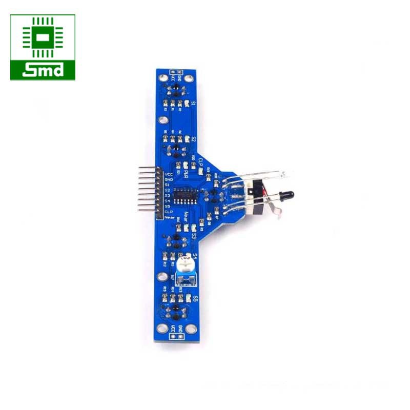 Module cảm biến dò đường vật cản với 5 cảm biến hồng ngoại