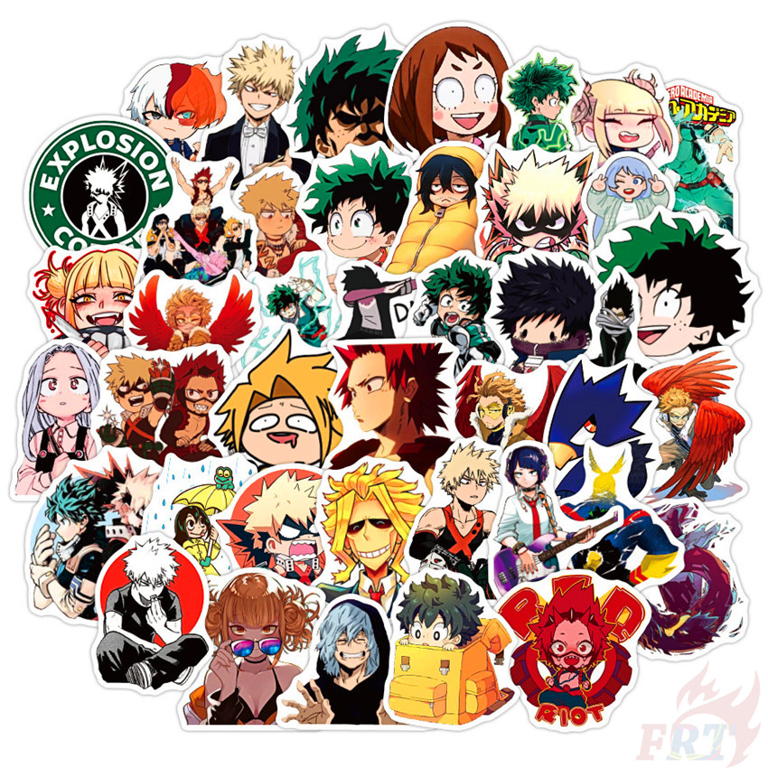 Set 50 hình dán My Hero Academia Anime Series 10 DIY độc đáo dùng trang trí tiện dụng