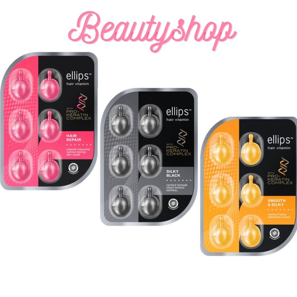 Viên Serum Dưỡng Tóc Ellips Hair Vitamin Vỉ 6 Viên
