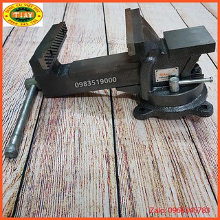 Ê tô kẹp bàn nguội xoay 360 độ Asaki AK-667 độ mở 100mm mồm rộng 100mm