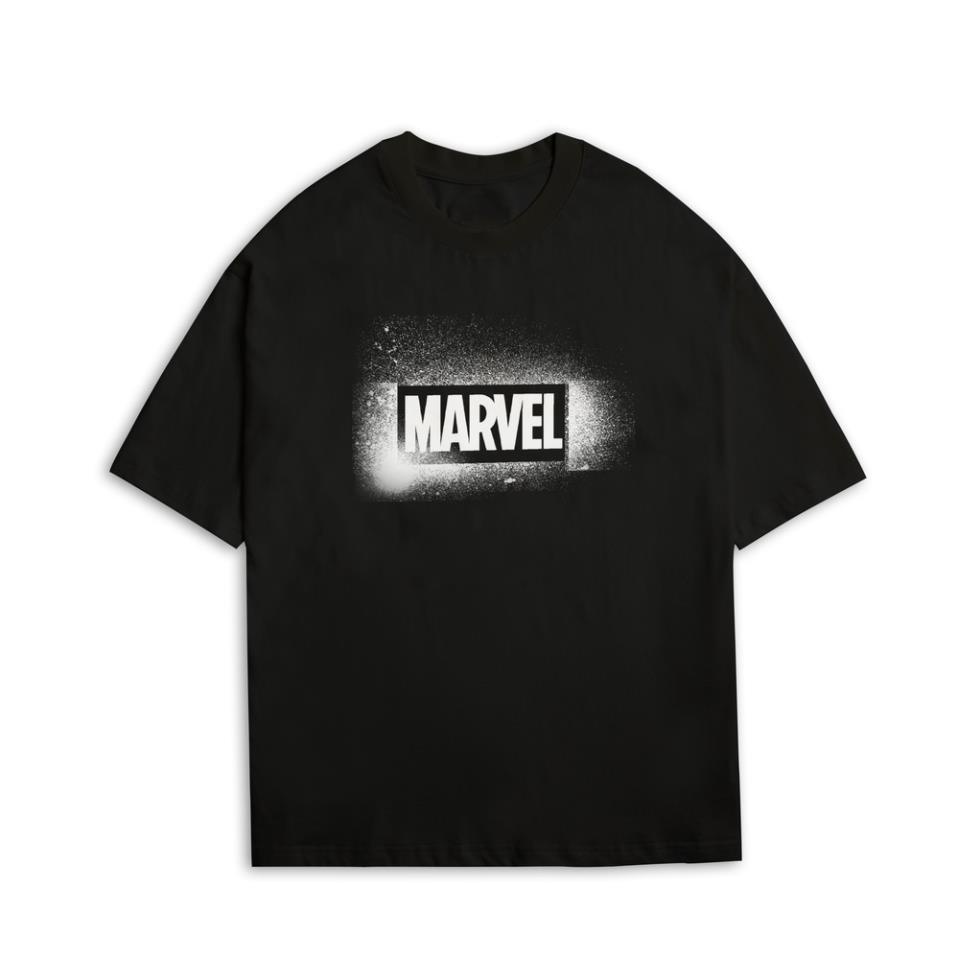 Áo Thun Nam Nữ Unisex BOO Dáng Cơ Bản 100% Cotton Cao Cấp In Logo Marvel Vẩy Sơn !