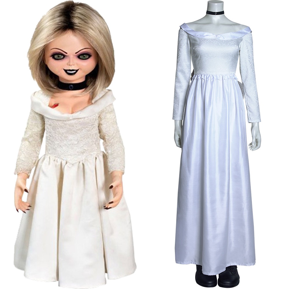Bộ Đồ Hóa Trang Cô Dâu chucky tiffany Độc Đáo Dịp halloween