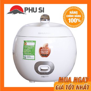 Nồi cơm điện Sharp 0.72 lít KS-A08V-WH Trắng