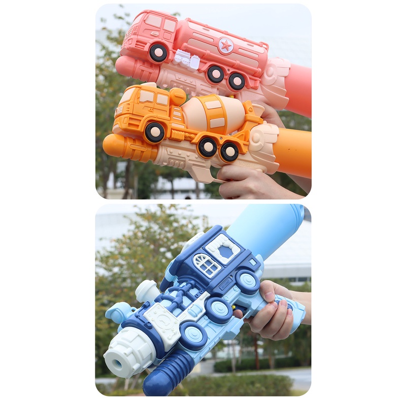 ( cỡ lớn 43cm) Súng phun nước mẫu ô tô, ô tô xe bồn, tàu hỏa chứa 750ml- Đồ chơi đầy nhà